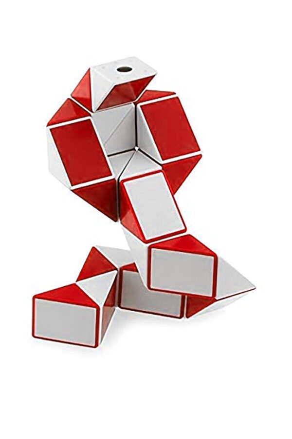 Rubik’s-Snake Kırmızı Beyaz Yılan Yapımı